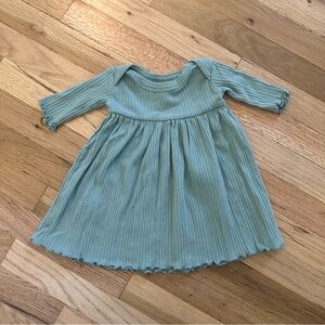 Kate Quinn teal ribbed dress 0-3 month